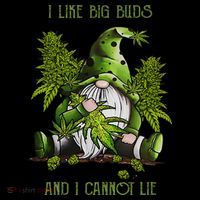 Gnome I Like Big Buds And I Cannot Lie Weed 420 Stoner Idea Women's Hoodie thumb 2
