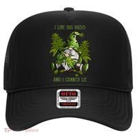 Gnome I Like Big Buds And I Cannot Lie Weed 420 Stoner Idea Hat thumb 0