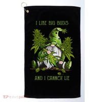 Gnome I Like Big Buds And I Cannot Lie Weed 420 Stoner Idea Golf Towel thumb 0