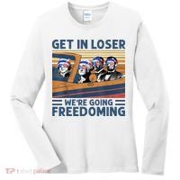 Get In Loser Were Going Freedoming 4th Of July Women's Long Sleeve Shirt thumb 0