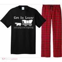 Get In Loser we're going to die of dysentery. Pajama Set thumb 0