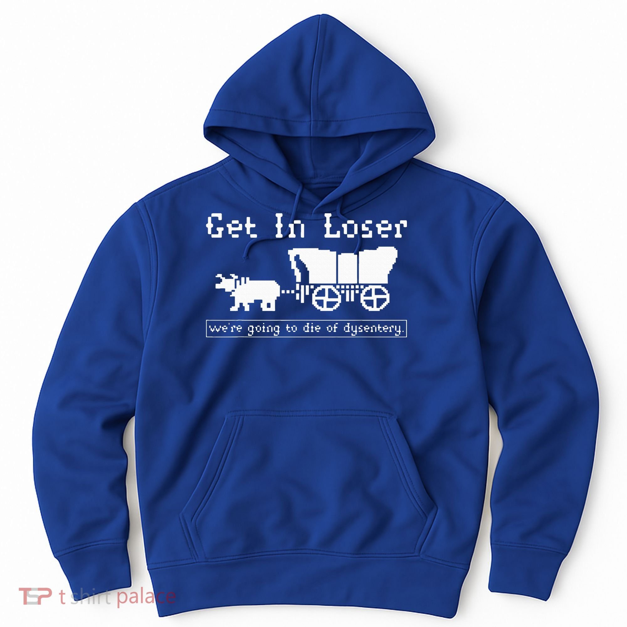 Get In Loser we're going to die of dysentery. Hoodie