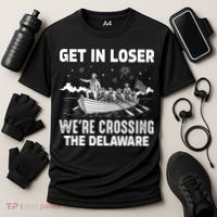 Get In Loser We're Crossing The Delaware Cooling Performance Crew T-Shirt thumb 3