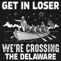 Get In Loser We're Crossing The Delaware Apron thumb 3