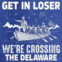 Get In Loser We're Crossing The Delaware Premium T-Shirt thumb 3
