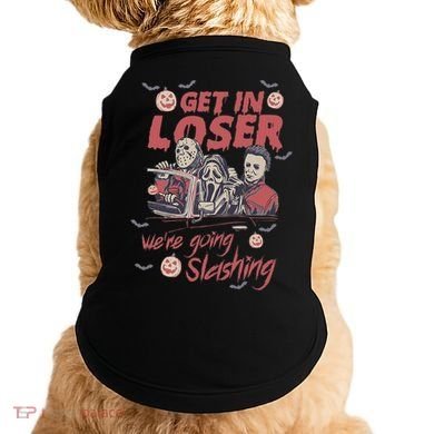 Get In Loser WeRe Going Slashing Horror Character Halloween Doggie Tank