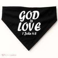 God Is Love 1 John 4:8 USA-Made Doggie Bandana thumb 0