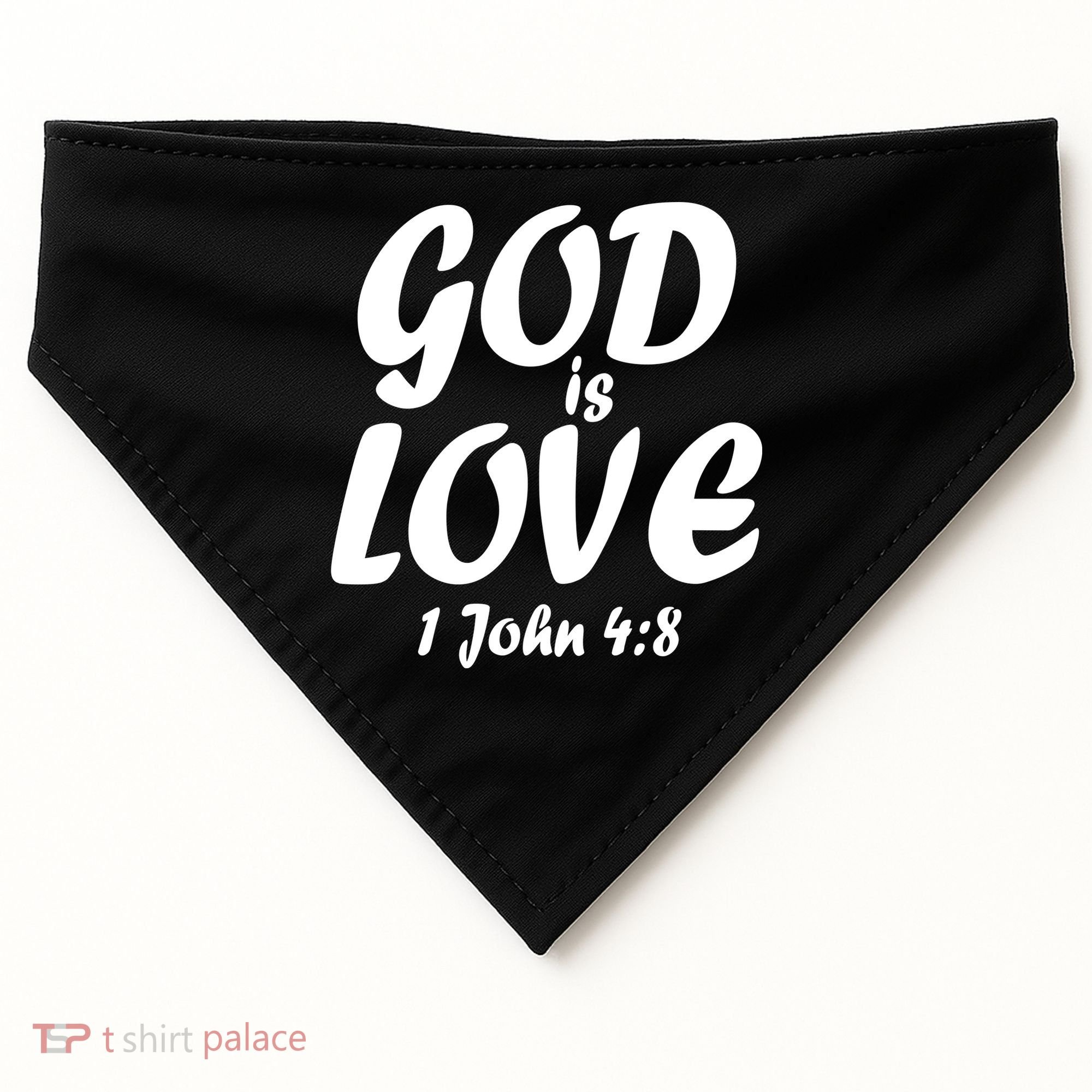 God Is Love 1 John 4:8 USA-Made Doggie Bandana