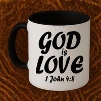 God Is Love 1 John 4:8 Coffee Mug thumb 2