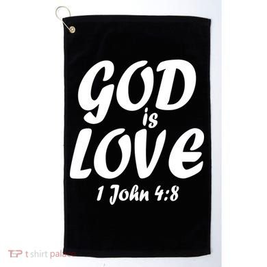 God Is Love 1 John 4:8 Golf Towel