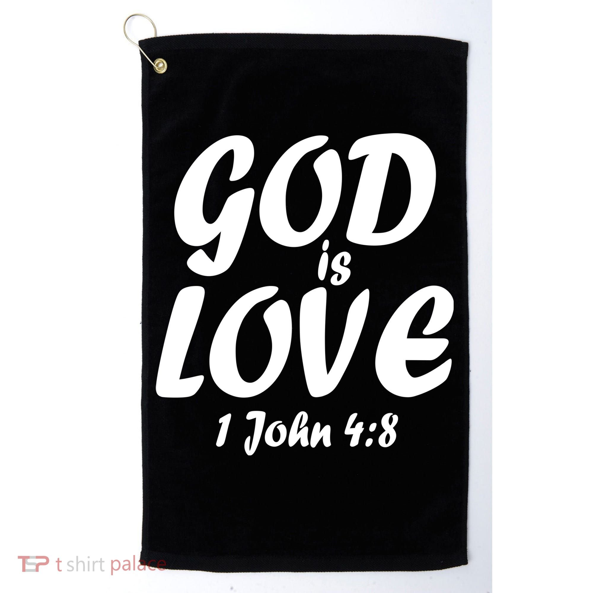 God Is Love 1 John 4:8 Golf Towel