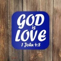 God Is Love 1 John 4:8 Coaster thumb 0
