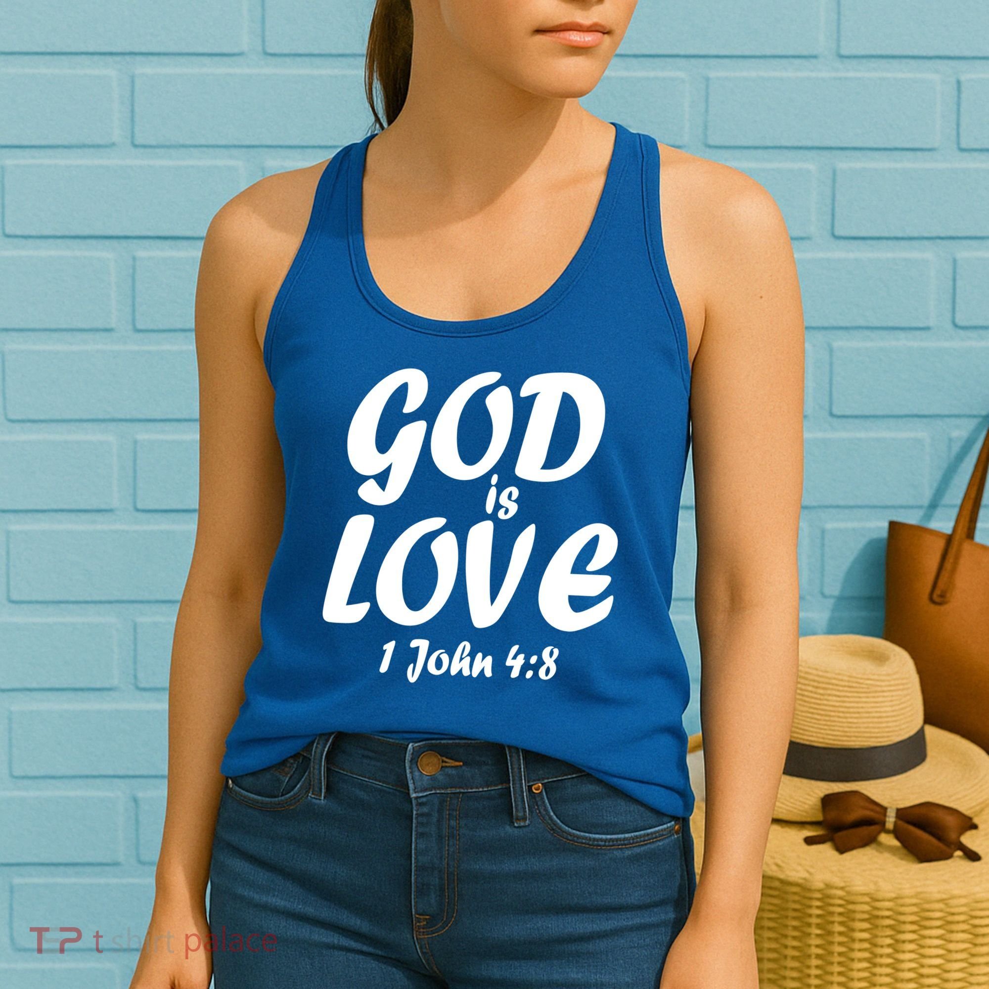 God Is Love 1 John 4:8 Women's Tank Top