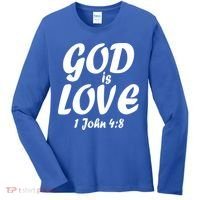 God Is Love 1 John 4:8 Women's Long Sleeve Shirt thumb 0