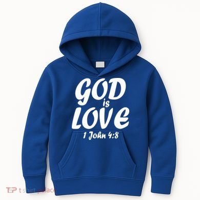 God Is Love 1 John 4:8 Kids Hoodie