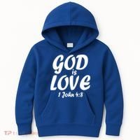 God Is Love 1 John 4:8 Kids Hoodie thumb 0