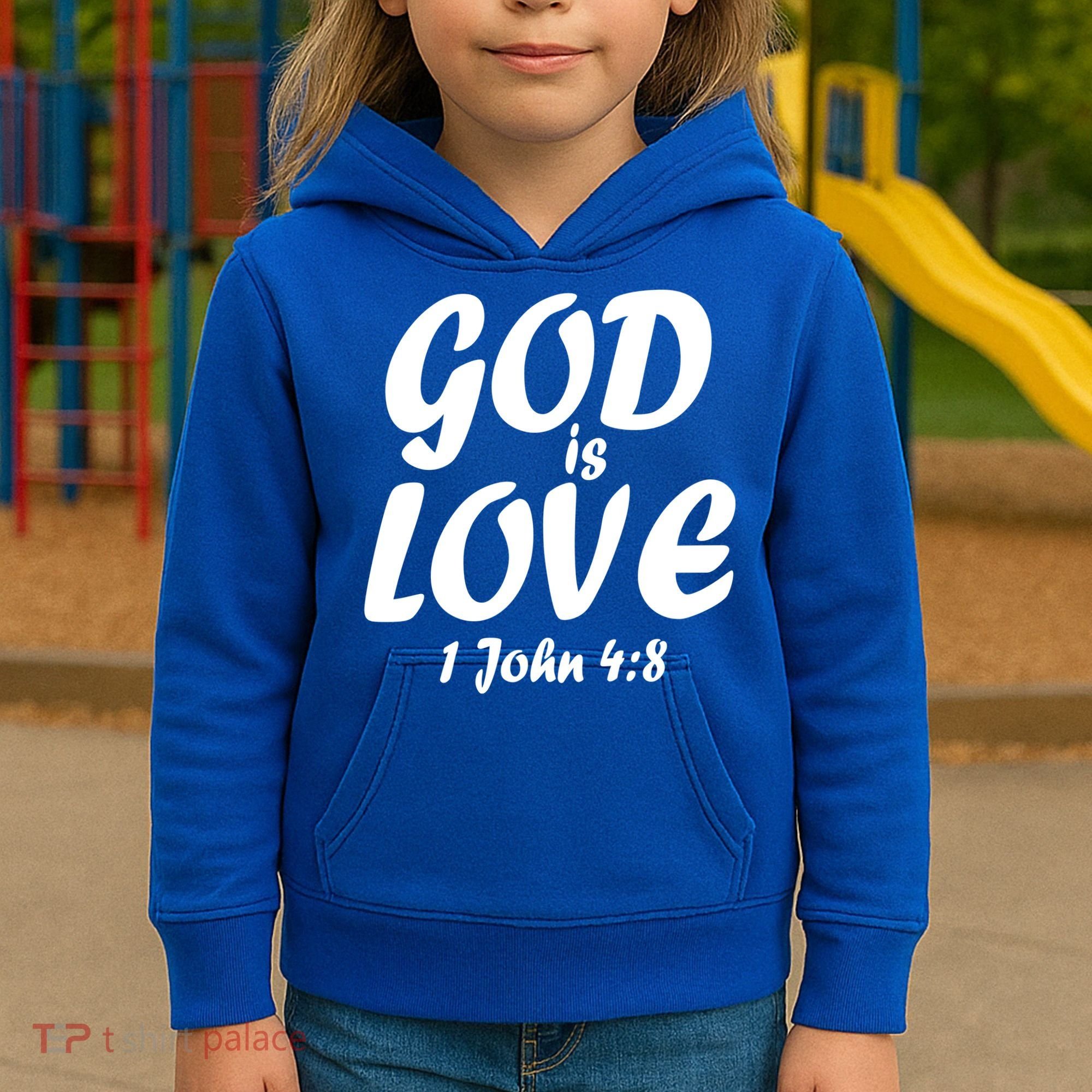 God Is Love 1 John 4:8 Kids Hoodie