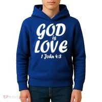 God Is Love 1 John 4:8 Kids Hoodie thumb 4