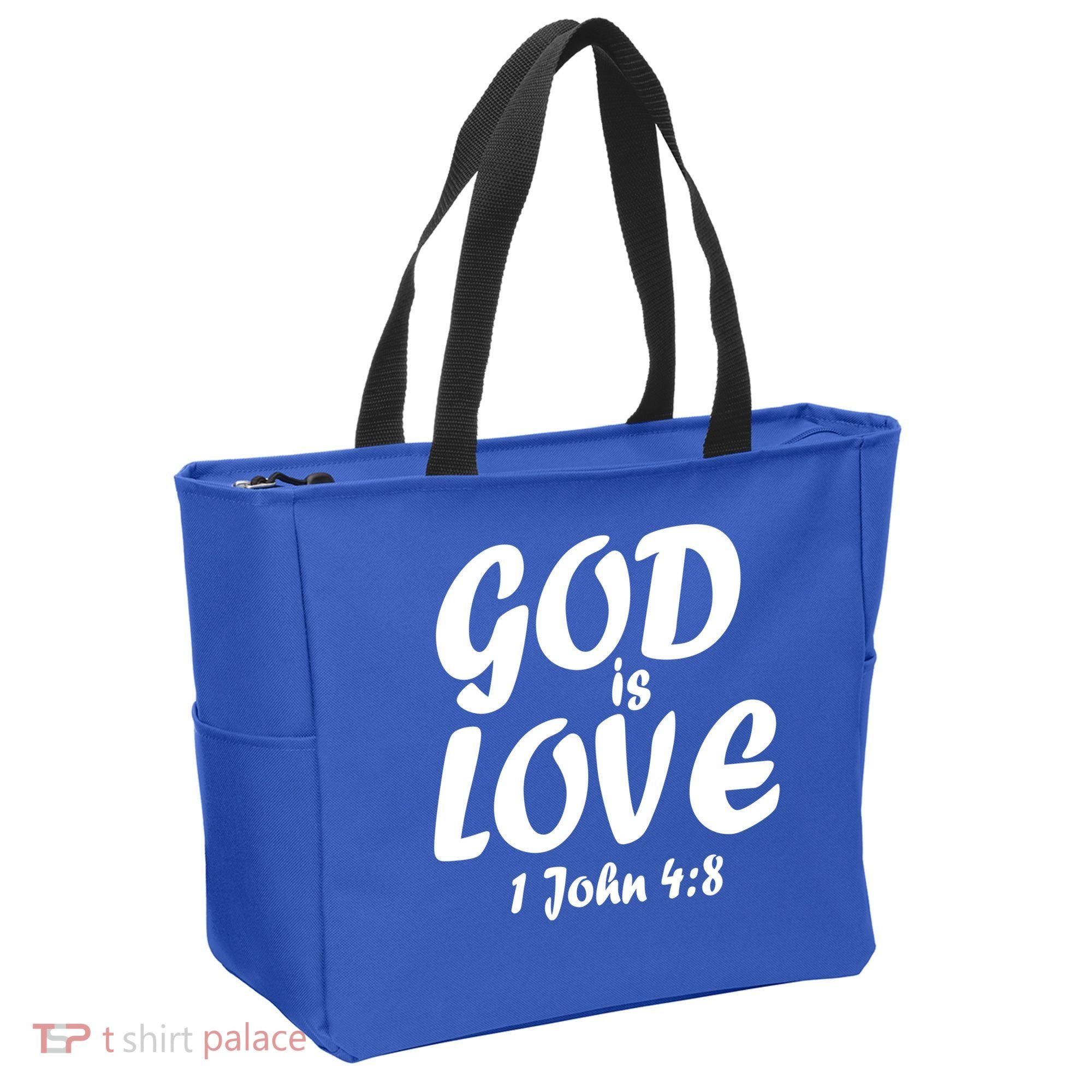 God Is Love 1 John 4:8 Tote Bag
