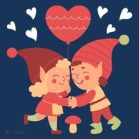 Gnomes In Love Holding Onto A Heart Balloon Happy Valentines Day Toddler Hoodie thumb 2