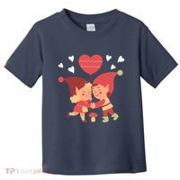 Gnomes In Love Holding Onto A Heart Balloon Happy Valentines Day Toddler T-Shirt thumb 0