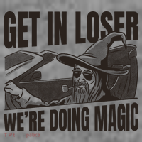 Get In Loser We're Doing Magic Wizard Parody Retro Toddler Hoodie thumb 2