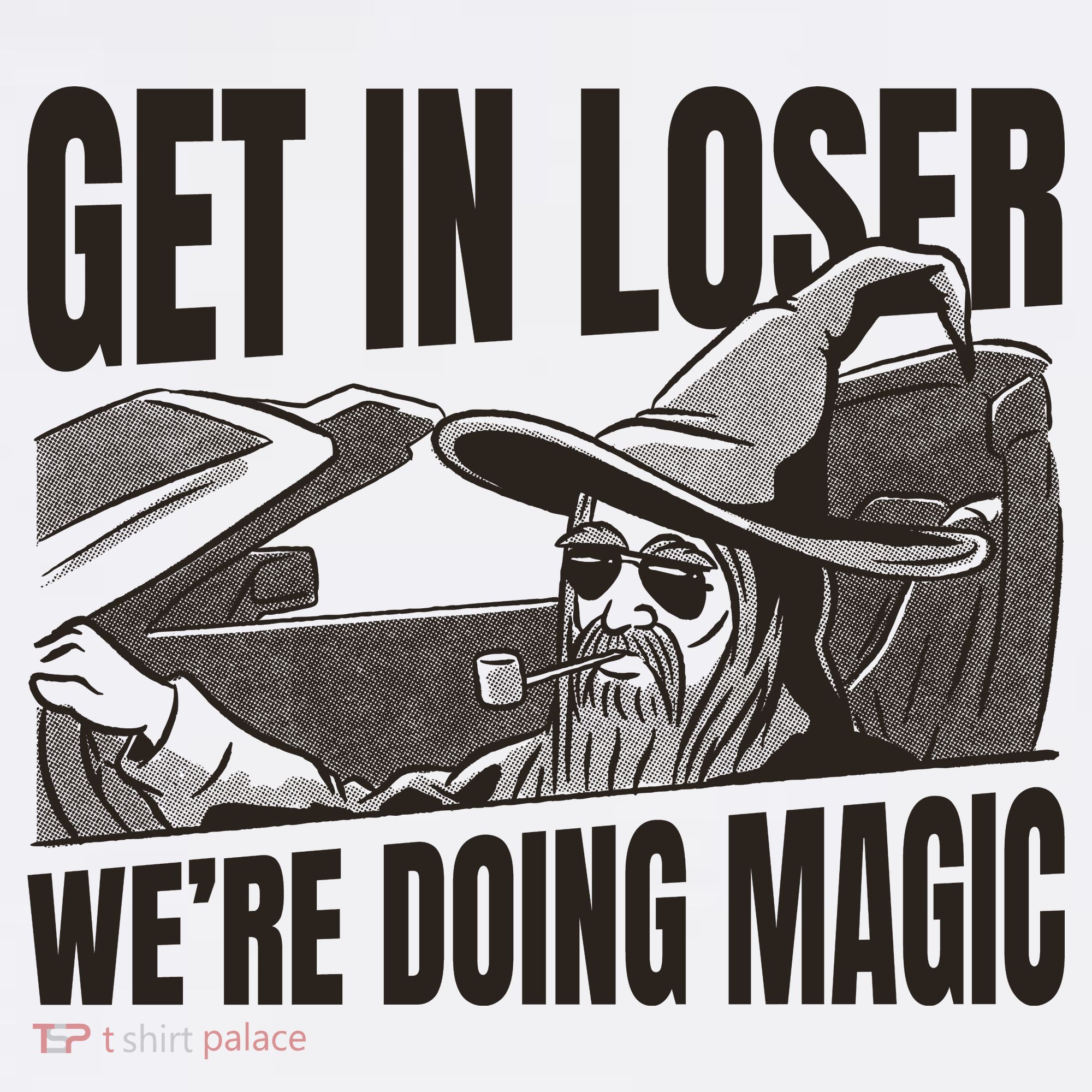 Get In Loser We're Doing Magic Wizard Parody Retro Long Sleeve Shirt