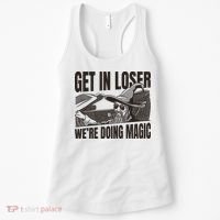 Get In Loser We're Doing Magic Wizard Parody Retro Women's Tank Top thumb 0