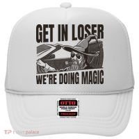 Get In Loser We're Doing Magic Wizard Parody Retro Hat thumb 0