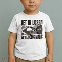 Get In Loser We're Doing Magic Wizard Parody Retro Toddler T-Shirt thumb 2