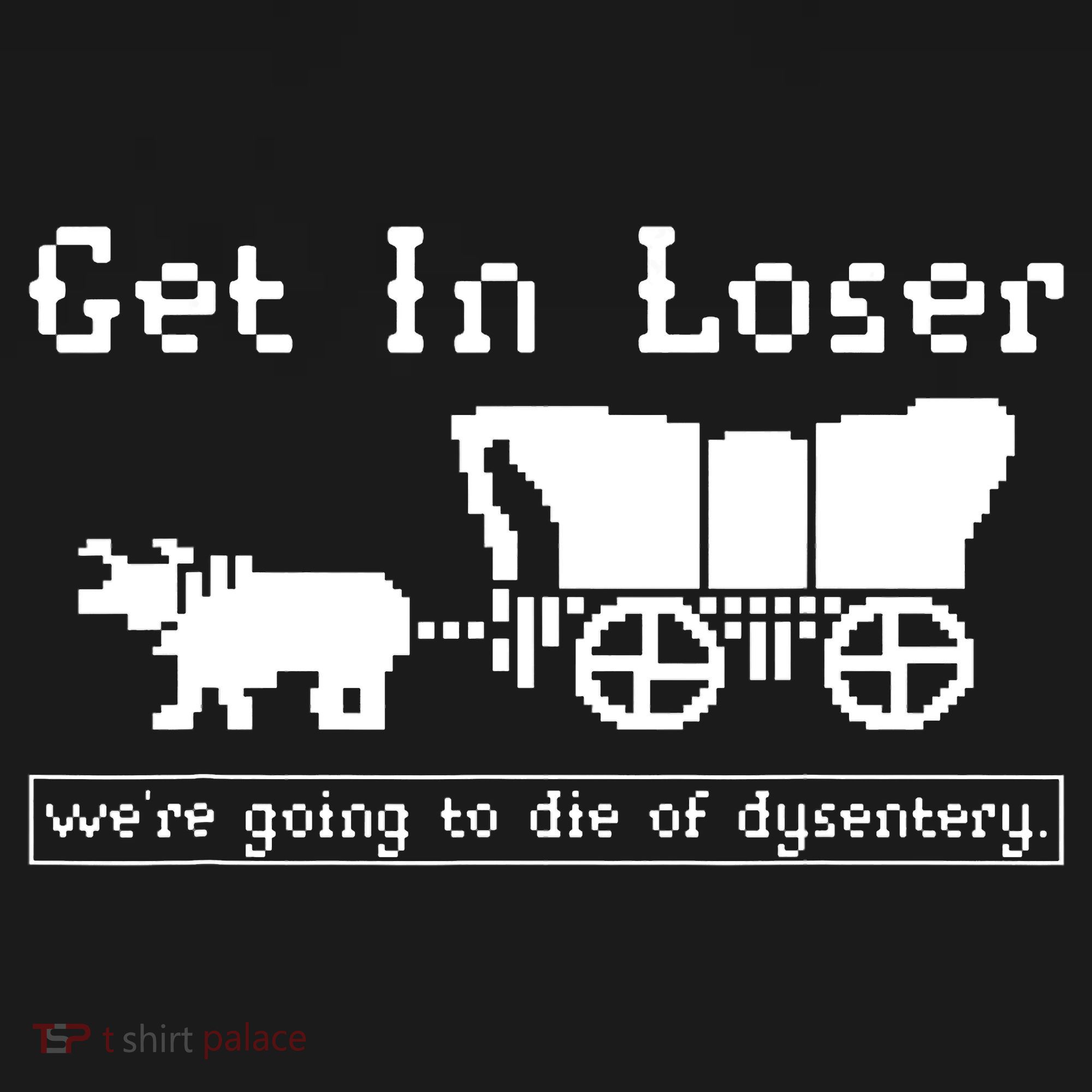 Get In Loser Were Going To Die Of Dysentery Women's Hoodie