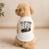 Get In Loser Funny Skeleton Halloween Doggie Tank thumb 2