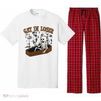 Get In Loser Funny Skeleton Halloween Pajama Set thumb 0