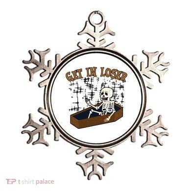 Get In Loser Funny Skeleton Halloween Ornament