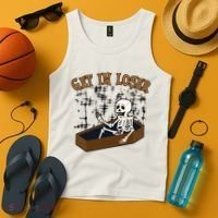 Get In Loser Funny Skeleton Halloween Tank Top thumb 4