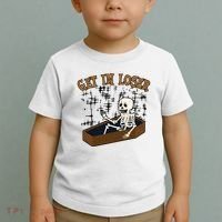 Get In Loser Funny Skeleton Halloween Toddler T-Shirt thumb 2