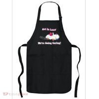 Get In Loser Were Going Caring Funny Bear Apron thumb 0