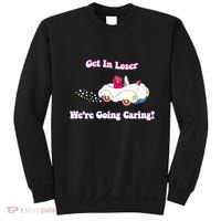 Get In Loser Were Going Caring Funny Bear Sweatshirt thumb 0