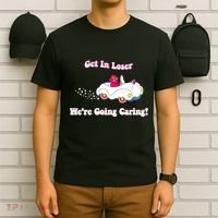 Get In Loser Were Going Caring Funny Bear T-Shirt thumb 6