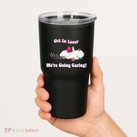 Get In Loser Were Going Caring Funny Bear Tumbler thumb 2
