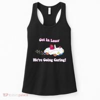 Get In Loser Were Going Caring Funny Bear Women's Tank Top thumb 0