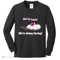Get In Loser Were Going Caring Funny Bear Kids Long Sleeve Shirt thumb 0