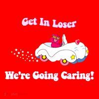 Get In Loser Were Going Caring Funny Bear Santa Hat thumb 1