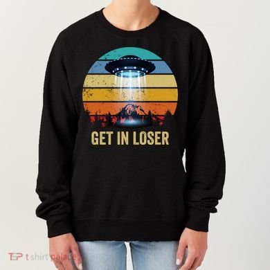 Get In Loser Alien Bigfoot Plus Size Women's Sweatshirt
