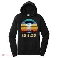 Get In Loser Alien Bigfoot Plus Size Women's Hoodie thumb 0