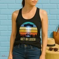 Get In Loser Alien Bigfoot Plus Size Women's Tank Top thumb 2