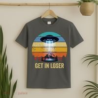 Get In Loser Alien Bigfoot Plus Size T-Shirt thumb 2
