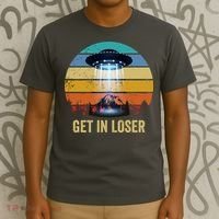 Get In Loser Alien Bigfoot Plus Size T-Shirt thumb 3