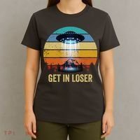 Get In Loser Alien Bigfoot Plus Size T-Shirt thumb 4