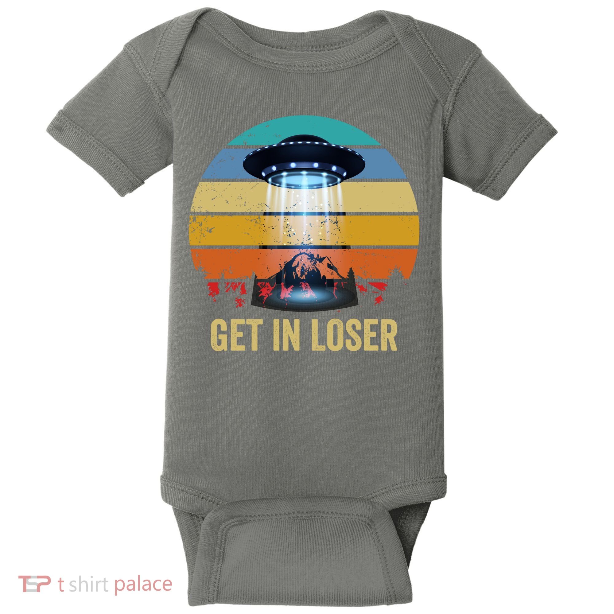 Get In Loser Alien Bigfoot Plus Size Baby Bodysuit